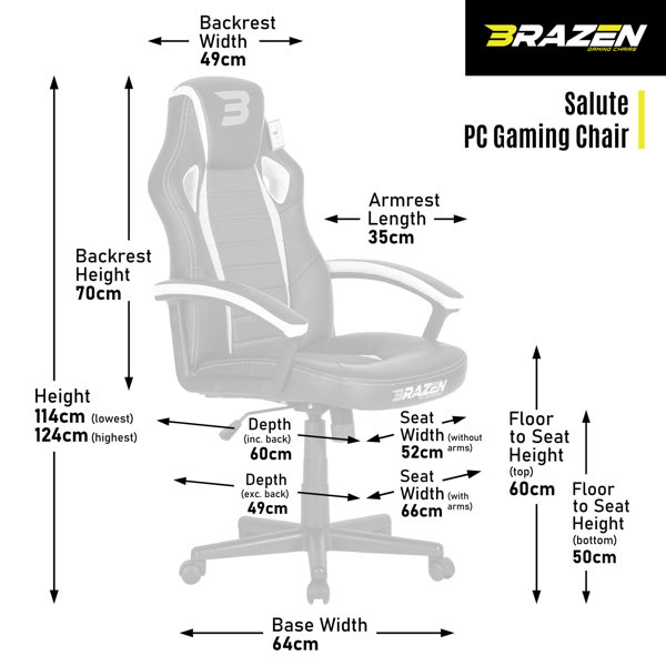 Brazen floor gaming chair hot sale